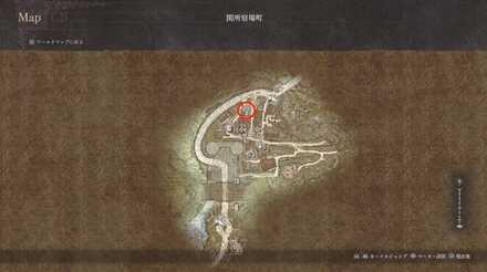 ヴェルンワース側の関所宿場町の宿屋マップ