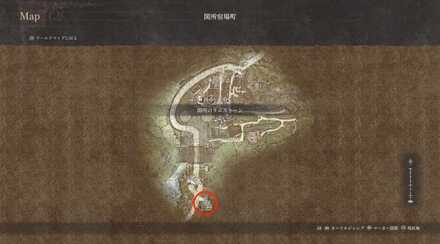 バクバタル側の関所宿場町の宿屋マップ