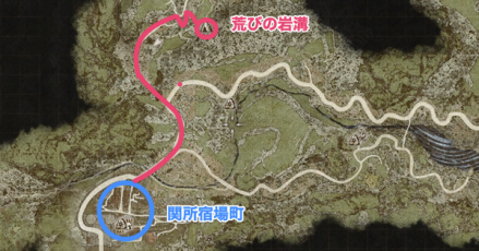 荒びの岩溝ルート