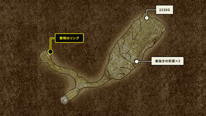 エノアバタルの大穴のマップ画像