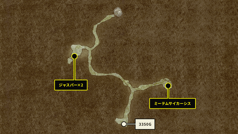 大落孔のマップ画像