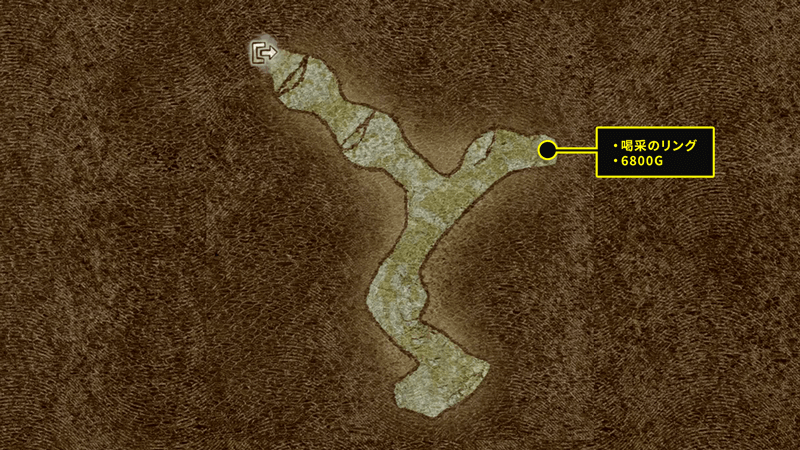 旅人喰らいの洞穴のマップ画像