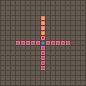 集気穿孔（強化後）の範囲