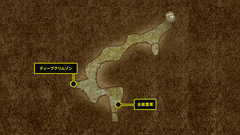 サルバタル巌窟のマップ画像