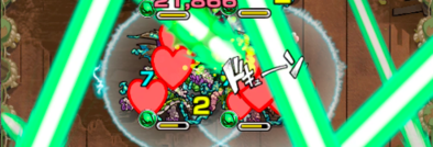 敵のレーザー攻撃の画像