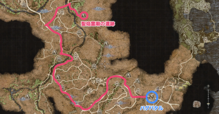 聖焔霊廟の遺跡ルート