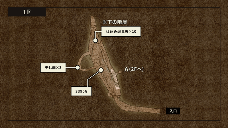 赤蛇団のアジトのマップ画像1