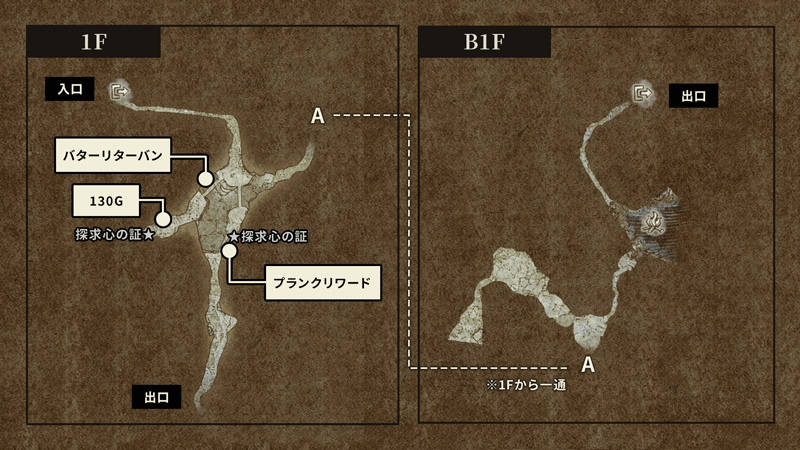 グエルコ大洞窟のマップ画像