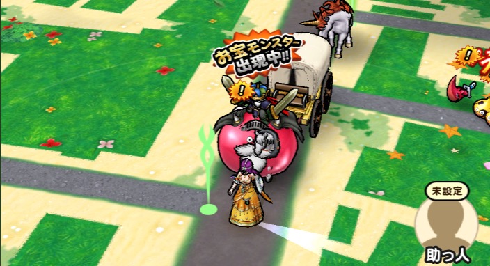 お宝モンスターを撃破した場所で地図を切り替える