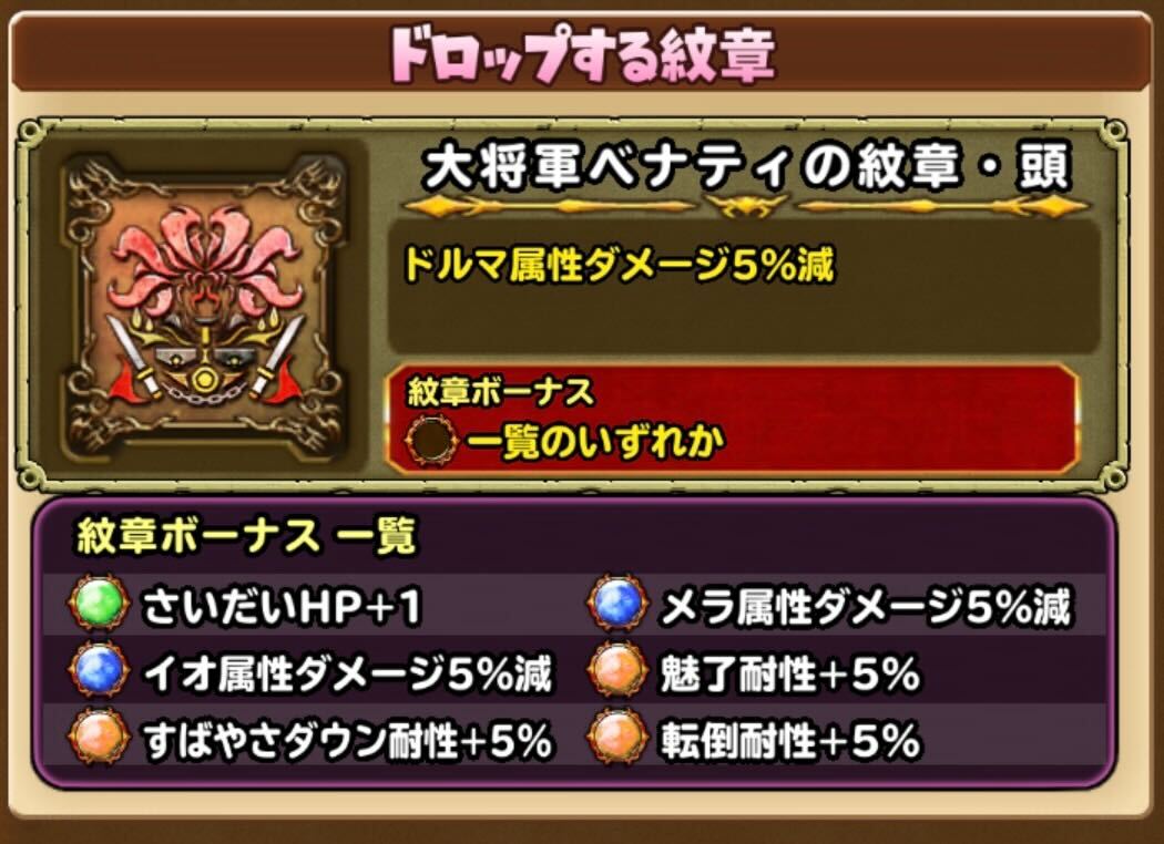 大将軍ベナティの紋章・頭