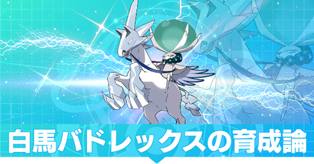 白馬バドレックスの育成論