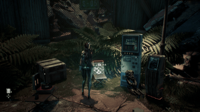 キャンプで休息