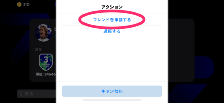 フレンド検索手順5