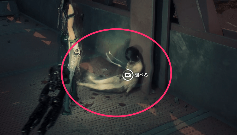 フィールドの死体