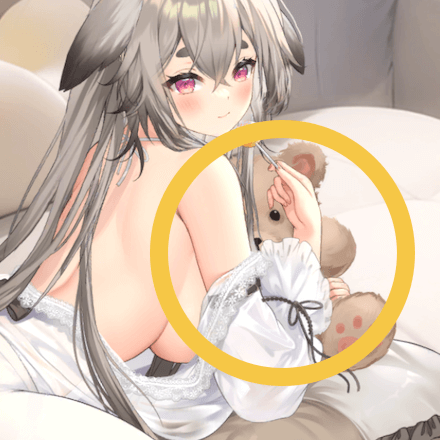 少女廻戦のもさもさベアのタップする場所