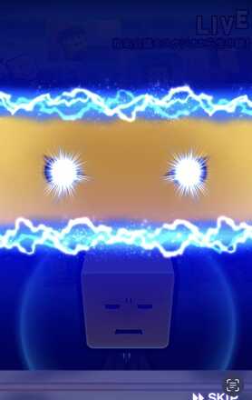 調子君の目が青