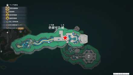 海の魔王の宮殿にてのマップ