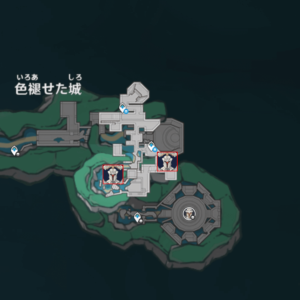 色褪せた城中層