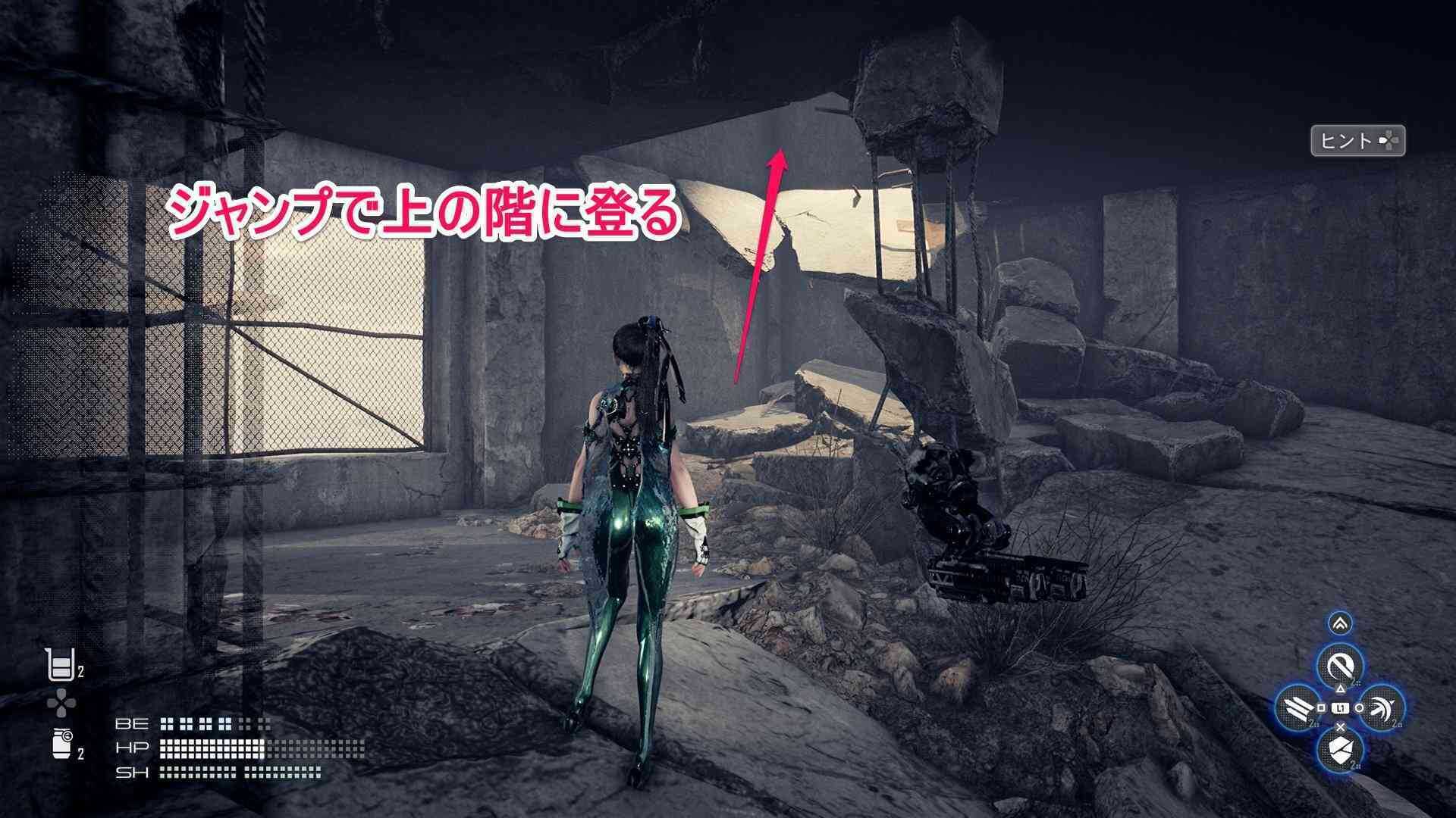 1枚目のIDカードを取るために上の階に登る