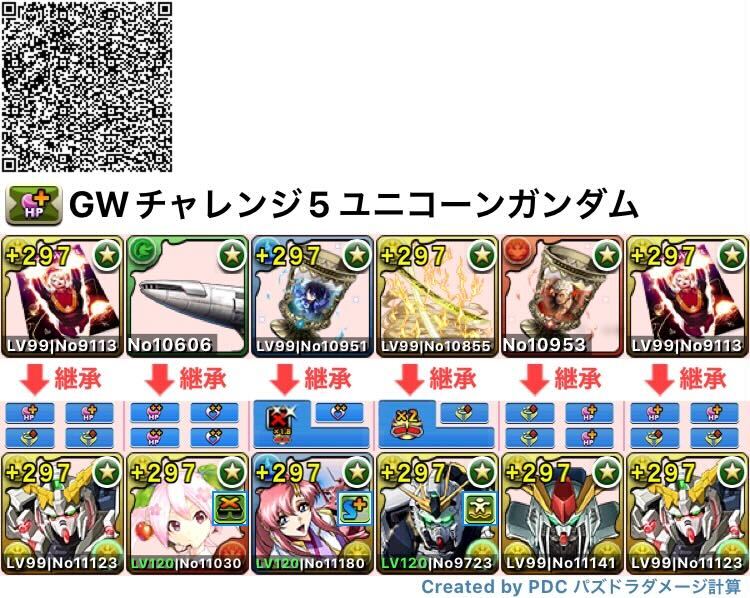 チャレンジ5攻略用ユニコーンガンダム