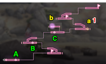 ダンジョン「宇都宮北西部　那須塩原市方面」のマップ