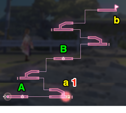 ダンジョン「宇都宮方面」のマップ