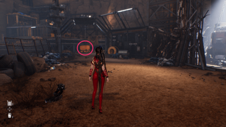 箱を足場にする