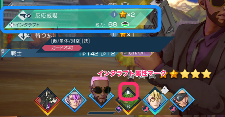 インタラプト属性マーク