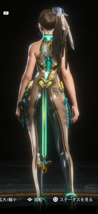 後ろ姿の見た目