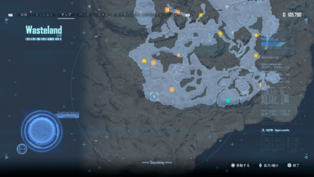 戦闘サプライギア★☆☆のマップ