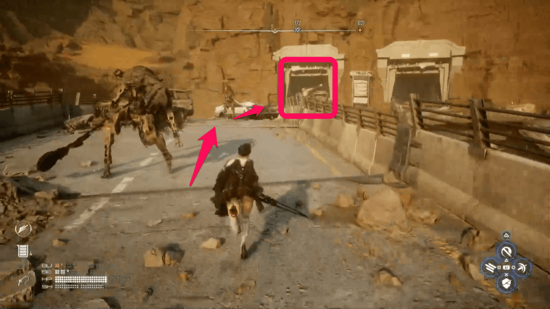 高架の上を進む