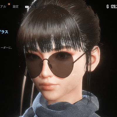 オーバーサイズサングラス画像