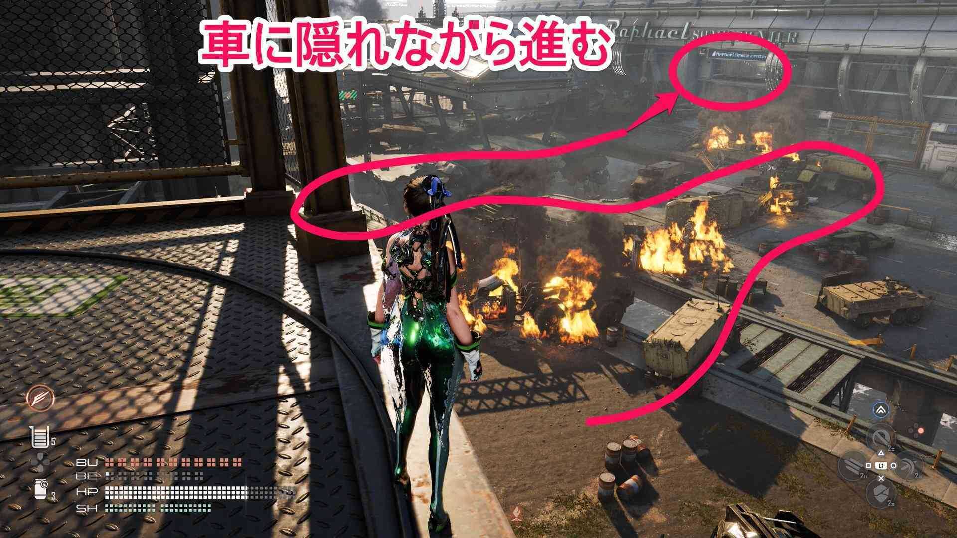 宇宙センターまでのルート画像