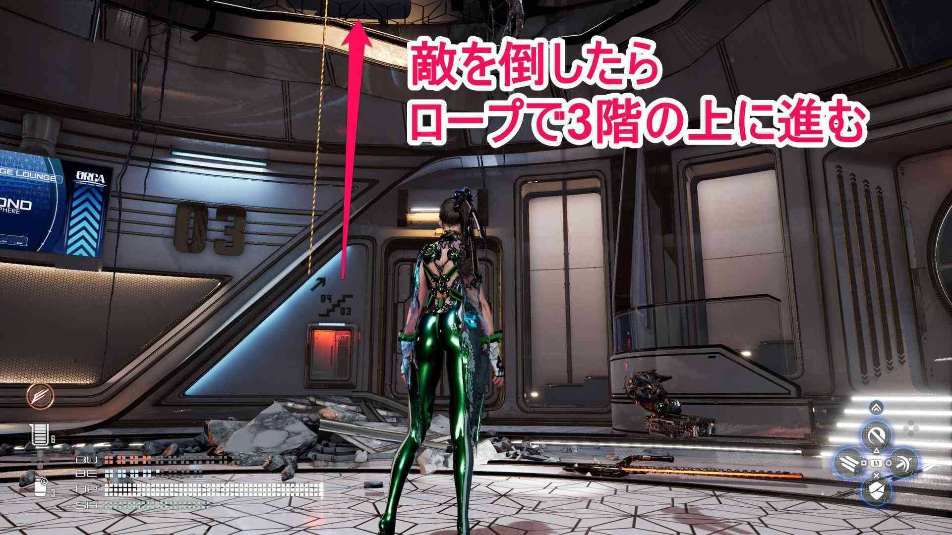 エレベーター3階のロープの画像, size440x0