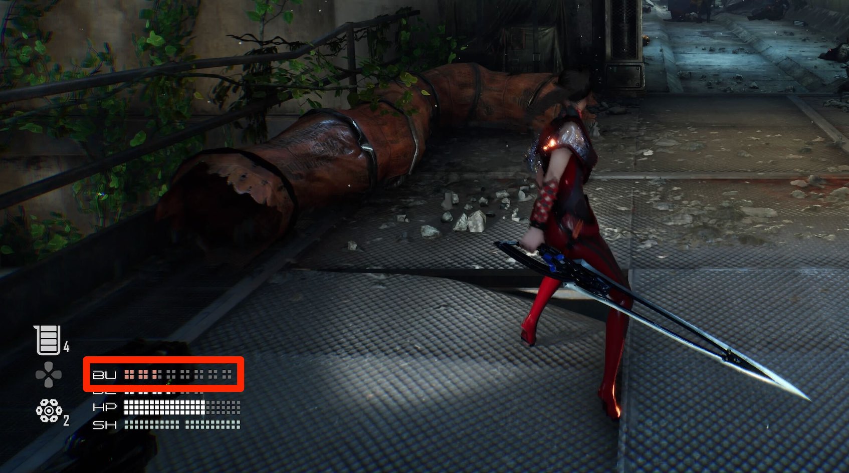 バーストエネルギーを溜める