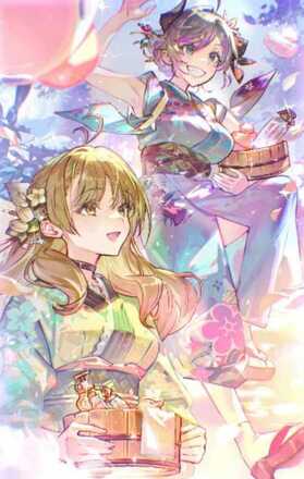 浴衣で駆ける湯煙往路