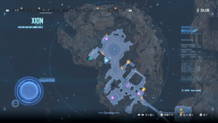 遠距離防御ギア★☆☆のマップ