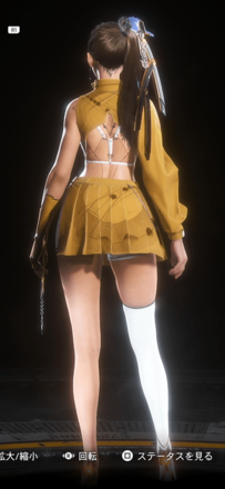 後ろ姿の見た目