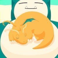 カイリューの星4寝顔画像