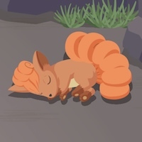 ロコンの星1寝顔画像