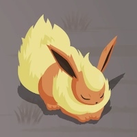 ブースターの星2寝顔画像