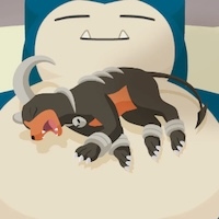 ヘルガーの星4寝顔画像