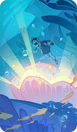 海中の宝探しの画像,size50x50